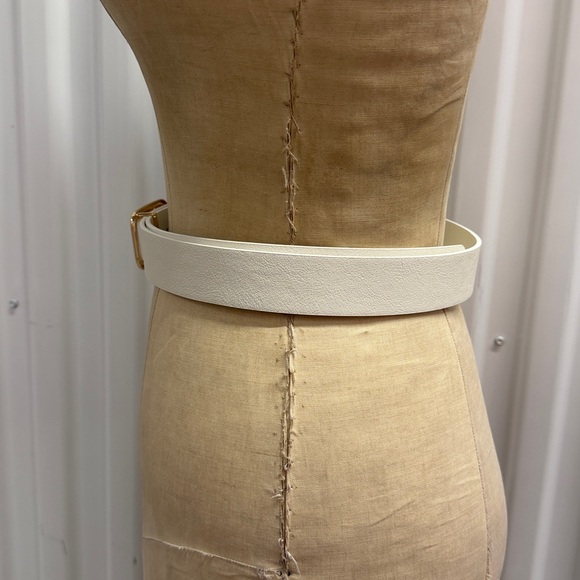 Elegant Belt with Gold Buckle BROWN main image 8